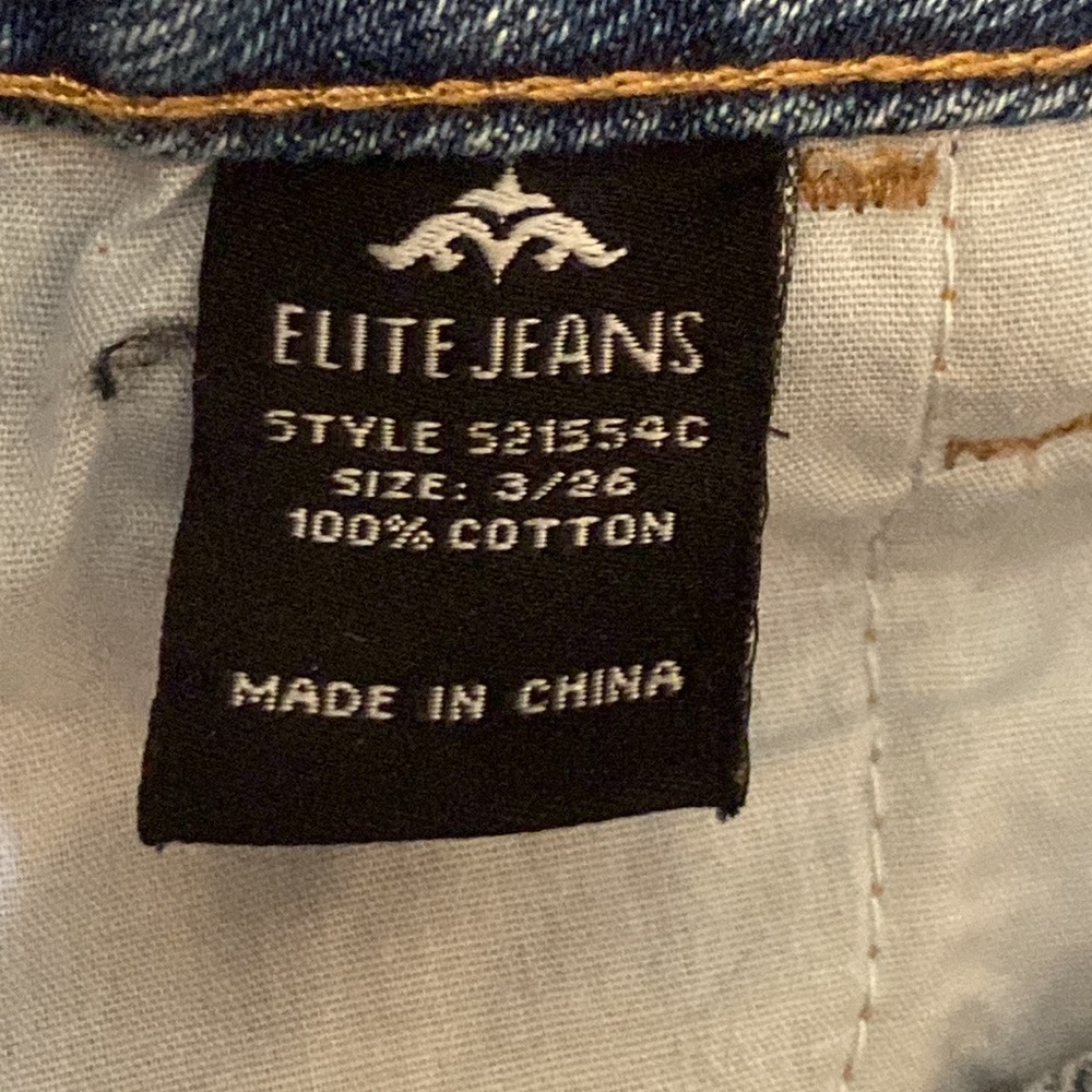 Elite Jeans Ripped Denim High Rise Shorts - Picture 5 of 6